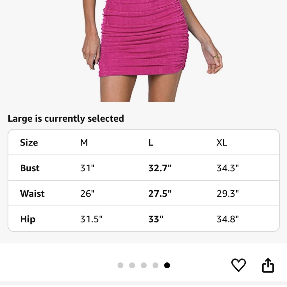 Elegant Pink One-Shoulder Dress - Picture 2 of 4